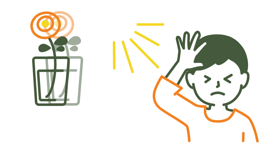 ものを見る時の症状